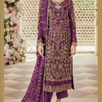 Purple-Fox-Heavy-Georgette-with-Gold-Zari-Embroidered-Trouser-Suit