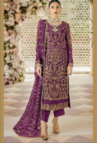 Purple-Fox-Heavy-Georgette-with-Gold-Zari-Embroidered-Trouser-Suit