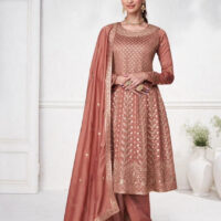 Brown-Premium-Silk-with-Gold-Zari-Embroidery-Anarkali-Suit