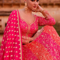 Cerise-Pink-Two-Tone-Gold-Zari-Embroidery-and--Stonework-Anarkali--Gown---SM-pic-2