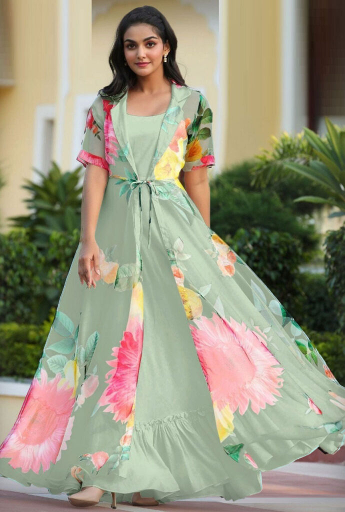 FINAL-FINAL-EDITED-MINT-GREEN-Faux-Georgette-with-Pink-Floral-Digital-Printed-Koti-Gown---SM