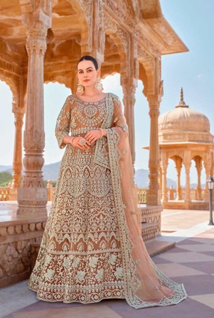 FINAL-MAIN-Brown-Pure-Butterfly-Net-Heavy-Coding-and-Stonework-Anarkali----SM--pic-2