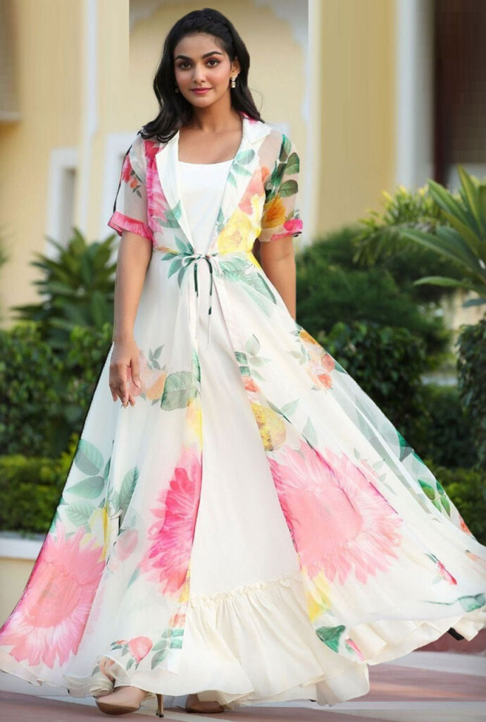 FINALFINAL-EDITED-WHITE-Faux-Georgette-with-Pink-Floral-Digital-Printed-Koti-Gown