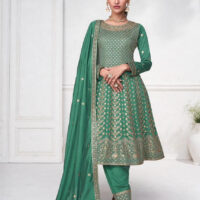 Green-Premium-Silk-with-Gold-Zari-Embroidery-Anarkali-Suit