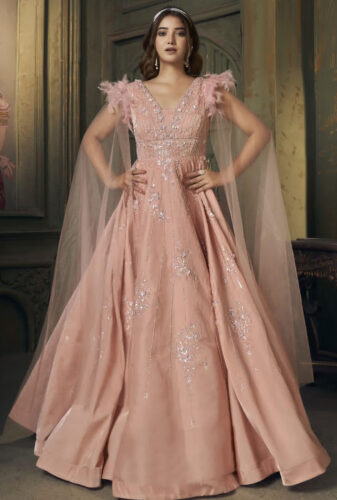 Peach-Jimichu-and-Net-Hand-Crafted-Embroidery-and-Sequins-Work-Gown