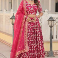 Pink-Dyable-Viscose-Jacquard-Gold-Embroidered-and-Sequins-Work-Lehenga-And-Choli---SM